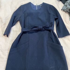 FRNCH blue dress with tie